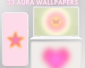 33 Aura Wallpaper High Quality 4K Aesthetic Phone Wallpaper | Aura Desktop Wallpapers | Pastel Colors MacBook iPad Tablet Wallpaper Symbols