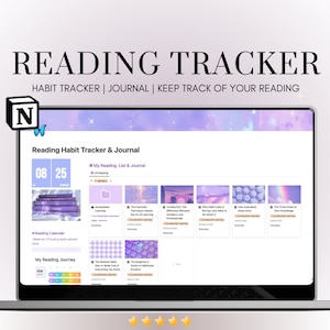 Notion Reading Journal | Notion Reading Tracker | Notion Reading Template | Notion Reading Planner