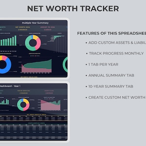 Ultimate Personal Finance Bundle | Annual Budget Spreadsheet Planner | Debt Payoff | Net Worth Tracker | Bills & Subscription Calendar Excel image 6