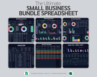 Bookkeeping Template Small Business Spreadsheet Income Expense Tracker Accounting Spreadsheet Google Sheets Excel Profit and Loss Invoice