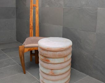 Onyx table, Marble accent table, Marble coffee table, Marble nightstand, Art deco table, Marble plinth