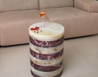 Onyx Plinth Coffee Table – Handmade Stone Furniture for Living Room, Bedroom & Lounge