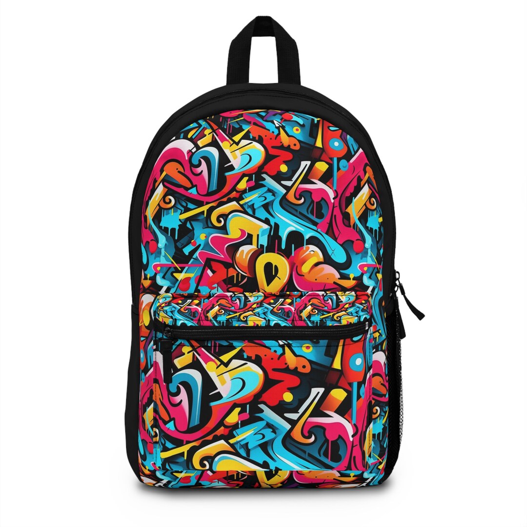 80's Graffiti Backpack Etsy