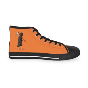 Ghost Fall Funny Crusta Men&#39;s High Top Sneakers, Tie Sneakers, Casual Sneakers, Custom Sneakers,