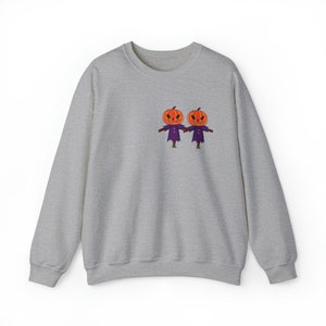 Pumpkins Halloween Fall Heavy Blend Crewneck Women Sweatshirt