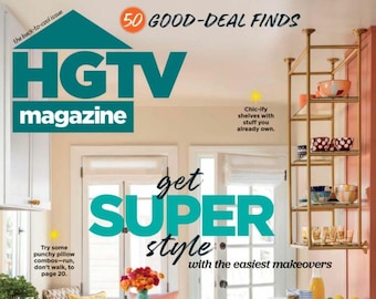 HGTV Print Magazine Subscription 3-Year (18 issues) FREE SHIPPING