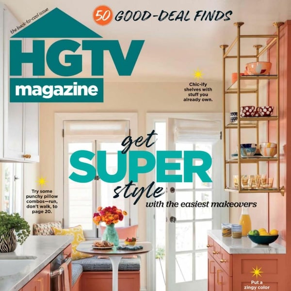 HGTV Print Magazine Subscription 3-Year (18 issues) FREE SHIPPING