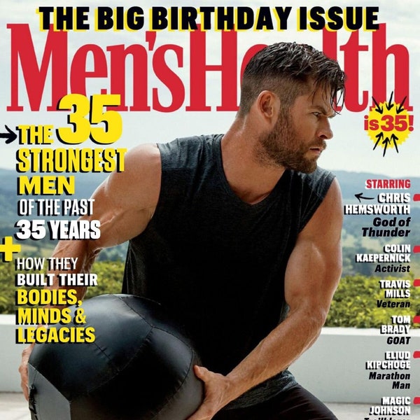 MENS HEALTH Print Magazine Subscription 2-Year (12 issues) FREE Shipping