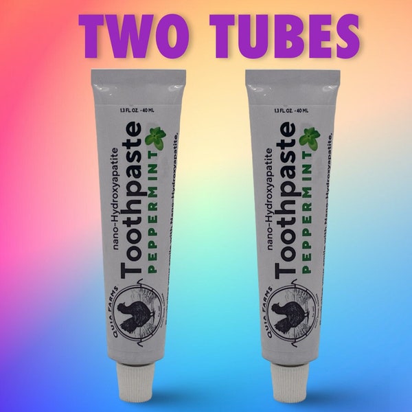 Quia Farms nano-Hydroxyapatite Toothpaste - Mint - TWO PACK