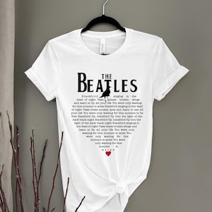 The Beatles Blackbird Lyrics Shirt - Music Lover Gift