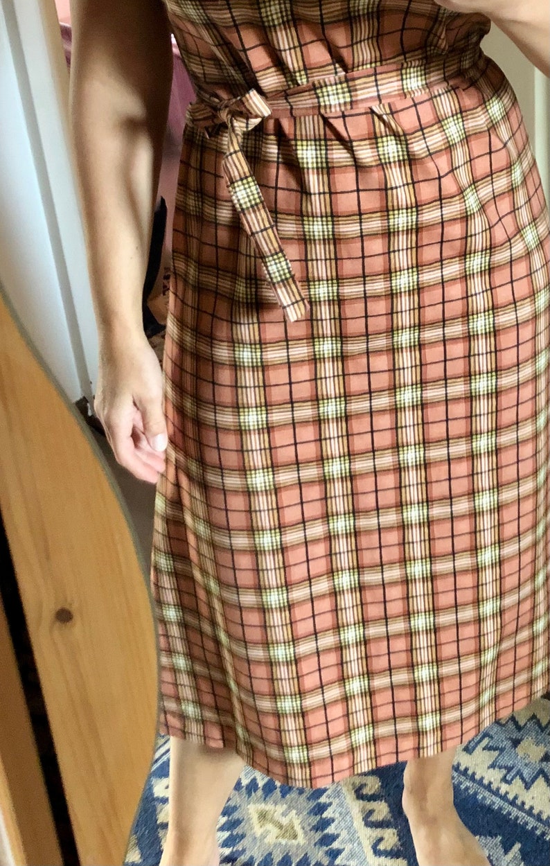 Jolie robe d'été couleur terracotta en jersey de coton de très haute qualité image 4