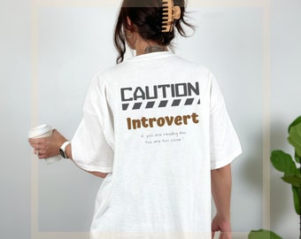 Introvert T-Shirt Personality Type Tee Introvert Unisex T Shirt Colorful Shirt Personality Type Shirt Happy Psychology Trendy Introvert