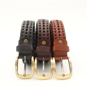 Braided Leather Belt