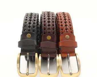 BNWOT $279 STREETS AHEAD Woven Leather Belt Streets Ahead Extra Wide Woven Leather Belt - Etsy main image 4
