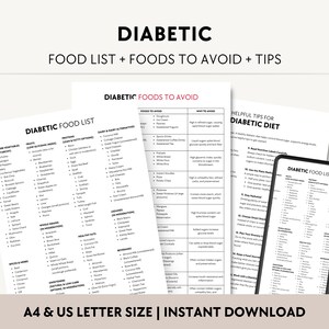 Elenco degli alimenti per diabetici in formato PDF, tabella degli alimenti per diabetici stampabile, quali alimenti evitare, guida alla spesa per diabetici, tracker della dieta prediabetica per principianti