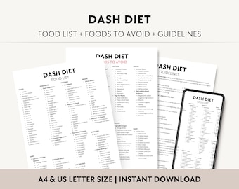 DASH Diet Food List PDF, Healthy Foods for Lowering Blood Pressure, Low Sodium Foods