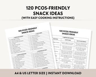 120 PCOS Friendly Snack Ideas, Polycystic Ovary Syndrome Snack for Weight Loss, Hormone Balance