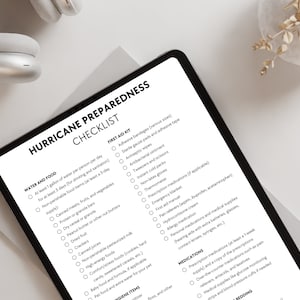 hurricane preparedness checklist