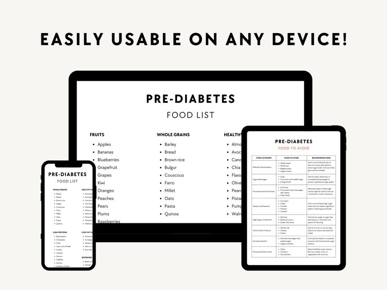 prediabetes diet meal plan