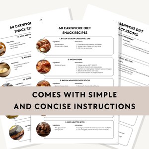 Looking for Carnivore Diet snacks for weight loss? Try these high-protein Carnivore snack ideas that are perfect for staying full and satisfied while shedding pounds. Opt for beef jerky for weight loss, or egg-based snacks. Carnivore diet snacks for fat burning include crispy bacon bites and ground beef meatballs. These delicious Carnivore snacks support your low-carb, high-protein diet while keeping you energized throughout the day. 28-day carnivore challenge, carnivore diet snack printable pdf
