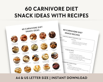 60 Carnivore Diet Snack Ideas with Recipes, Zero Carb Food List for Weight Loss