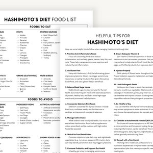 hashimoto diet food list pdf
