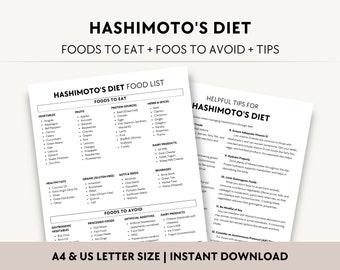 Lista de alimentos de la dieta de Hashimoto: Alimentos saludables para la tiroides (PDF)
