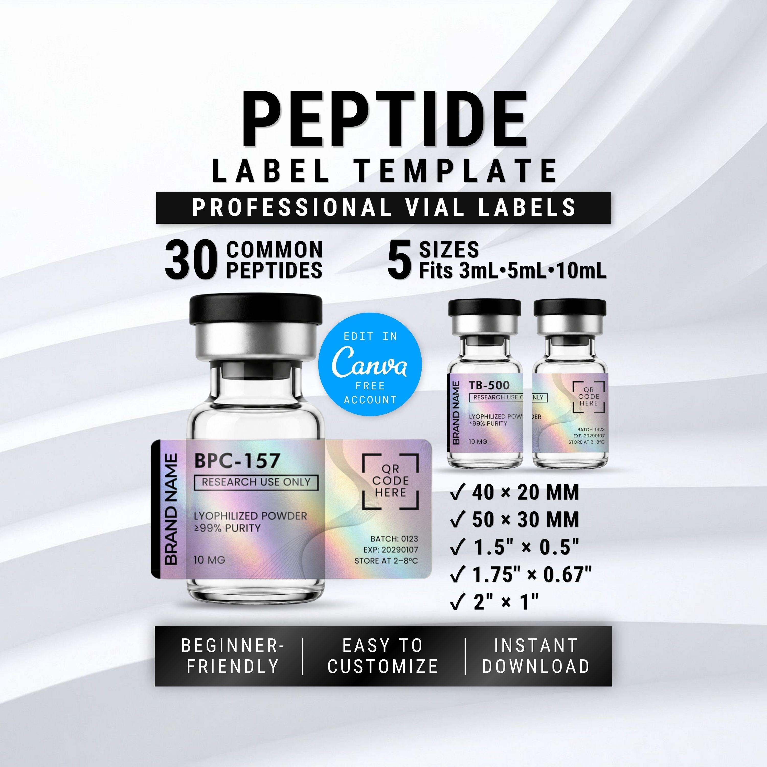 Vial Labels Bpc157