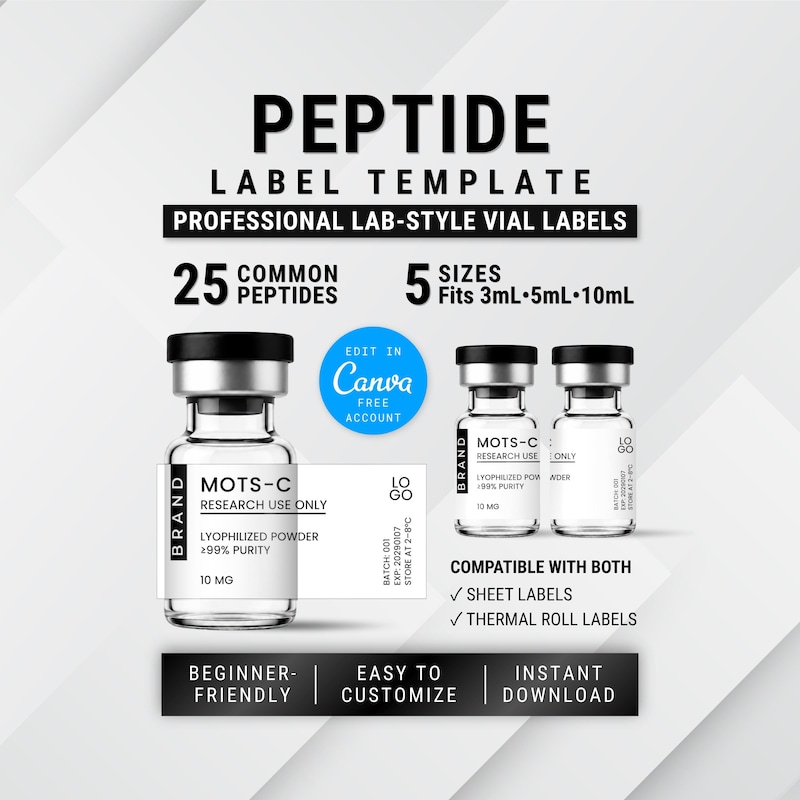 Peptide Labels - Etsy