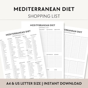 pdf met boodschappenlijstje mediterraan dieet, boodschappenlijstje afdrukbaar, grafiek gezonde voeding hart, checklist eetgids, dagboek voor gewichtsverlies voor beginners