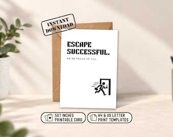 Biglietto di auguri divertente per un collega che se ne va, congratulazioni per il nuovo lavoro, sono orgoglioso di te, biglietti di saluto (download digitale)