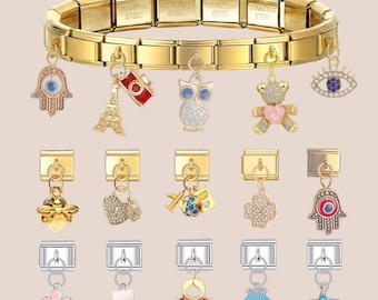 Special Italian Charms – Custom Modular Dangle Charms for Bracelet, Personalized Italy Charms, Italian Bracelet, Y2K Jewelry, Gift for Her