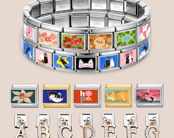 Custom Italian Charms, Charms Only, Stainless Steel Bracelet Charms, Personalized Italy Charm, Italian Charm, Y2K Jewelry, Matching Bracelet