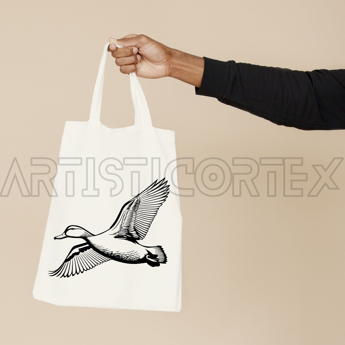 Flying Duck SVG, Duck Wings Vector, Cute Duck Clipart, Hand Drawn ...