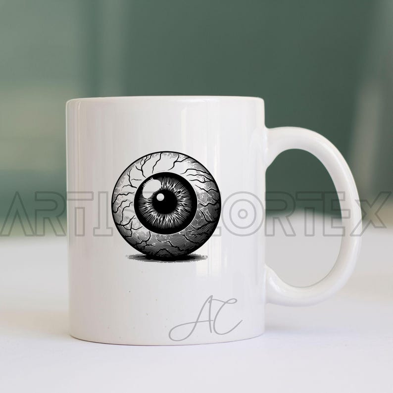 Eyeball SVG Bundle, Halloween Eyeball PNG, Bloody Eyeball Clipart, Hand ...