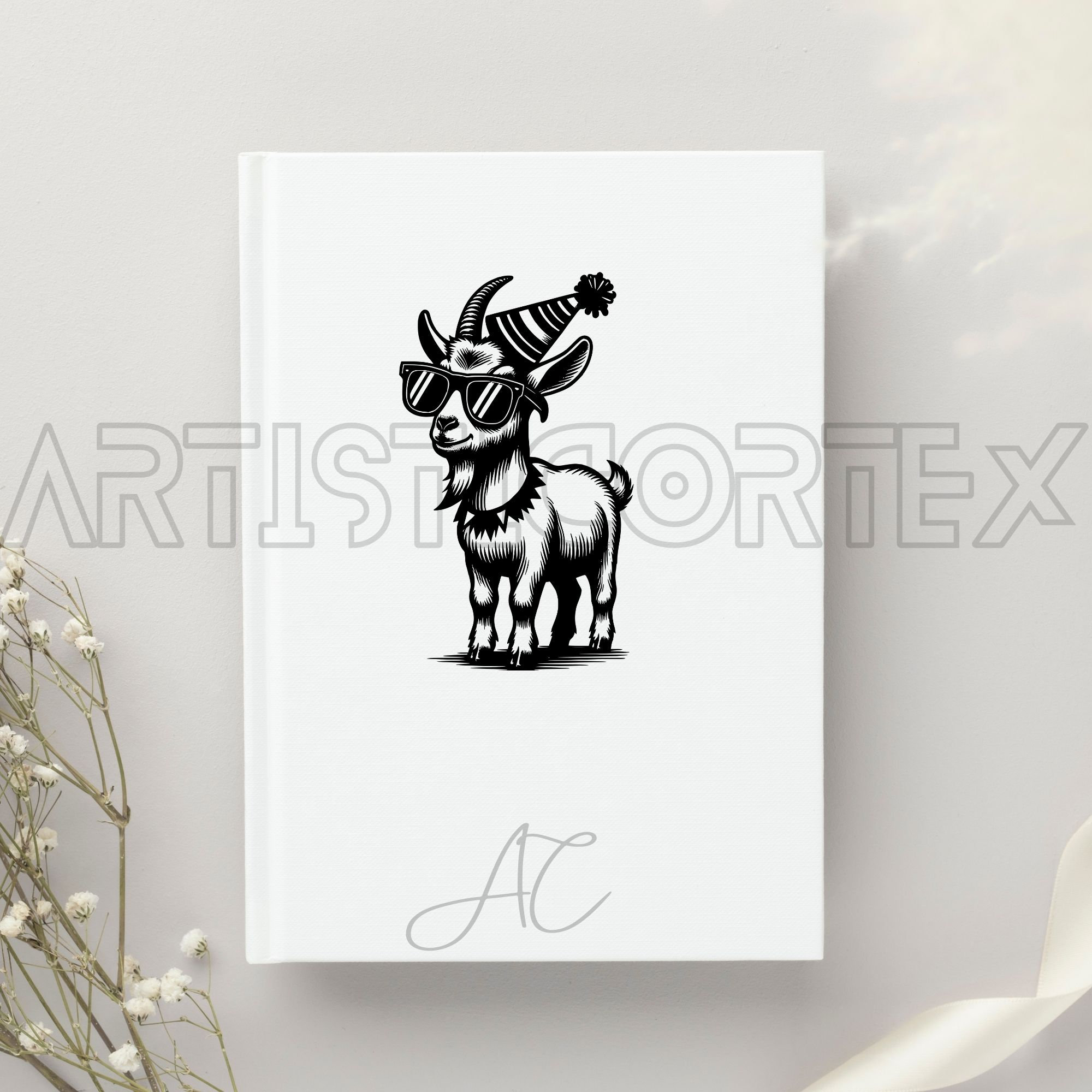 Goat SVG Bundle, Party Goat PNG, Goat With Sunglasses Clipart , Hand Drawn Goat Pictures for ...