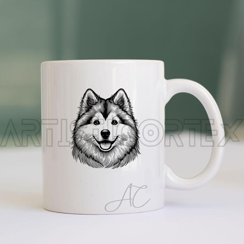 Delicate Pomsky SVG Bundle, Pomsky Line Art PNG, Pomsky Dog Clipart ...