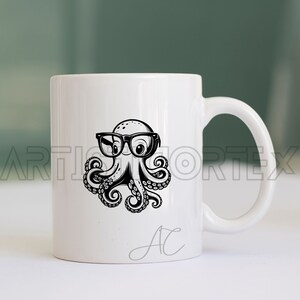 Octopus SVG Bundle, Octopus With Glasses PNG, Octopus Tentacles Clipart ...
