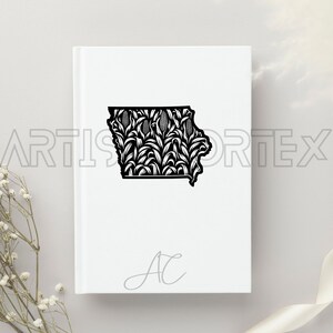 Iowa SVG Bundle, Iowa Map PNG, Iowa Outline Clipart, Hand Drawn Iowa ...