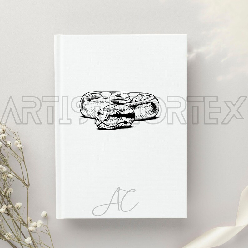 Ball Python SVG Bundle, Python PNG, Schlange Clipart, handgezeichnete Ball Python Bilder zum Drucken und Gravieren Bild 5