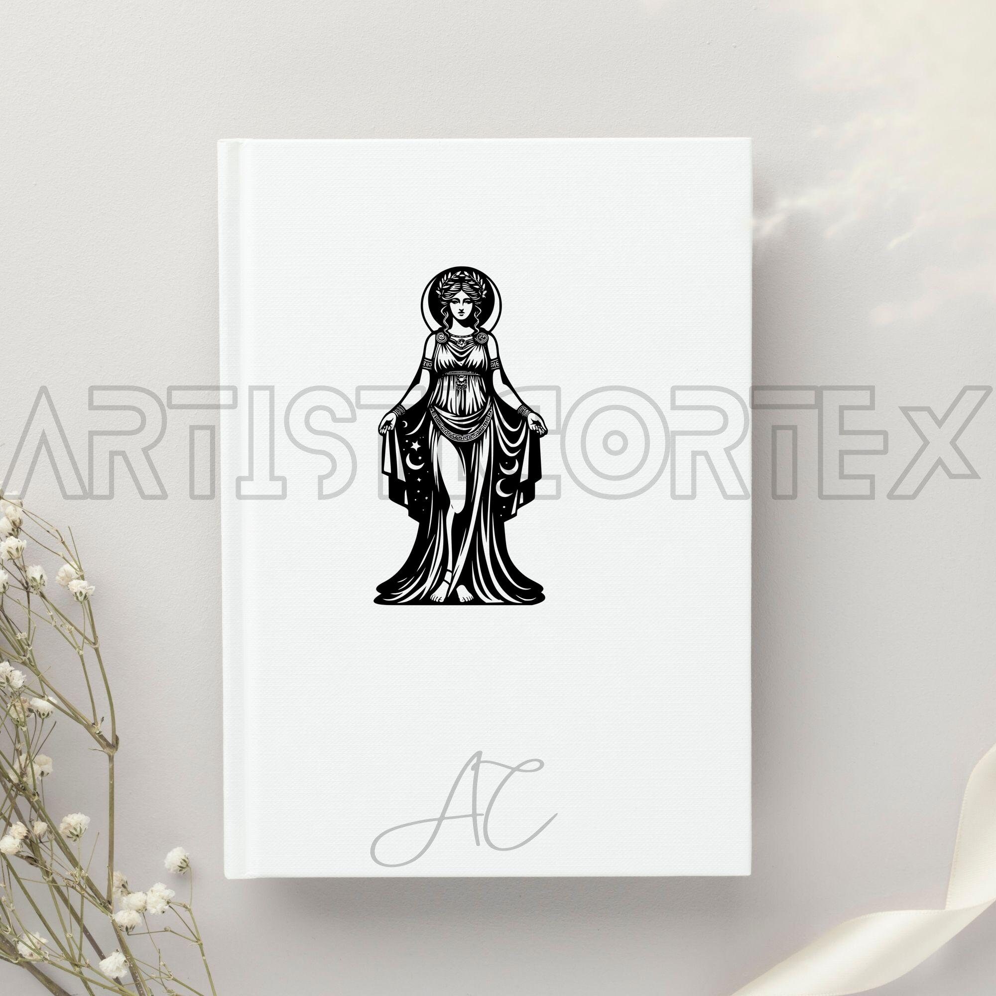 Selene SVG bundel, maangodin PNG, Griekse godin clipart, hand getrokken  Selene foto's om af te drukken en te graveren - Etsy België, image size:2000x2000