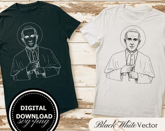 Oscar Romero SVG Bundle, St Oscar Romero PNG ,Saint Oscar Romero Clipart, Hand drawn Saint Oscar Romero pictures for print and engraving