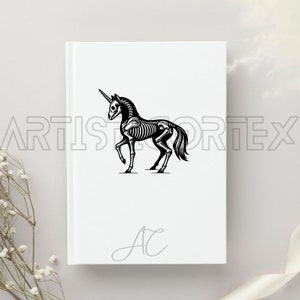 Skeleton Unicorn SVG Bundle, Unicorn PNG, Unicorn Skeleton Clipart ...