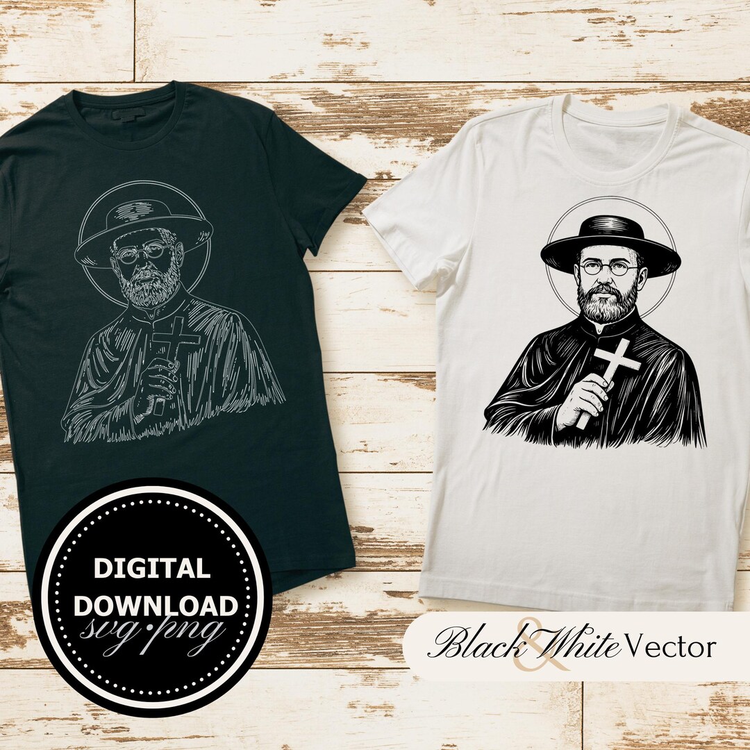 Saint Damien of Molokai SVG Bundle, Father Damien PNG, St Damien De ...