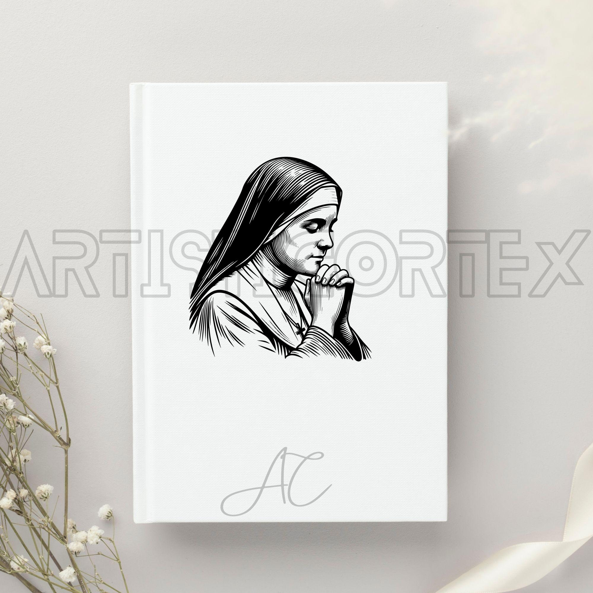 Saint Therese SVG Bundle, St Therese PNG, Saint Therese of Lisieux