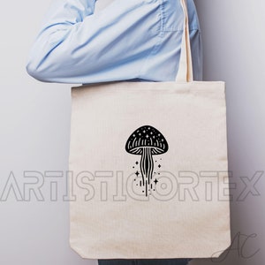 Mushroom SVG Bundle, Magic Mushroom PNG , celestial Mushroom Clipart, Hand drawn Mushroom pictures for print and engraving image 4