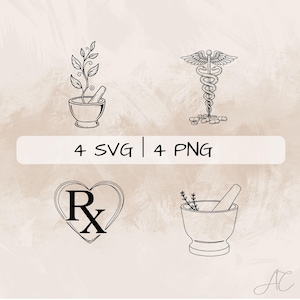 Pharmacist SVG Bundle, Pharmacy PNG ,Pharmacist Clipart, Hand drawn Pharmacist pictures for print and engraving