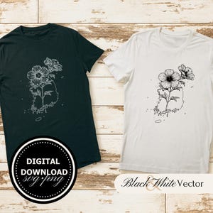 South Korea SVG Bundle, South Korea Outline PNG ,South Korea Map Clipart, Hand drawn Korea and Rose of Sharon pictures for print & engraving