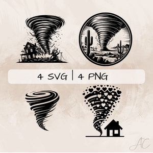 Tornado SVG bundle, Hurricane PNG, Tornado of hearts clipart , Hand drawn Tornado pictures for print and engraving