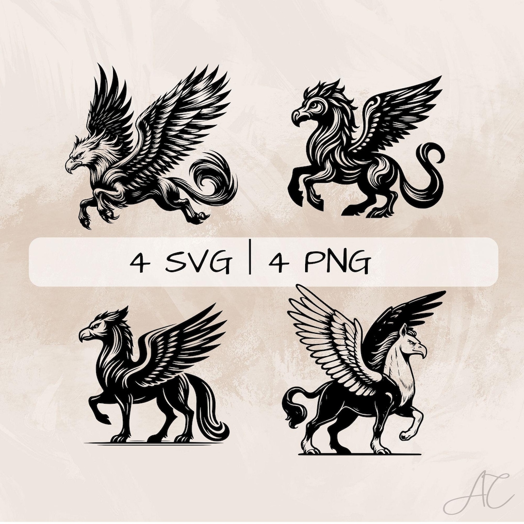 Hippogriff SVG Bundle, Hippogriff Flying PNG ,hippogriff Logo Clipart ...
